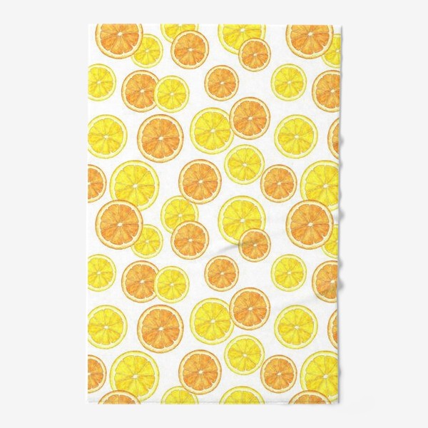 Полотенце «Половинки апельсина и лимона»