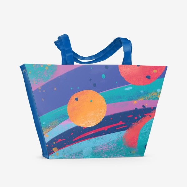 Пляжная сумка «яркий космос»