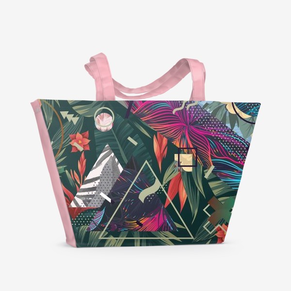 Пляжная сумка «Floral Memphis Style»