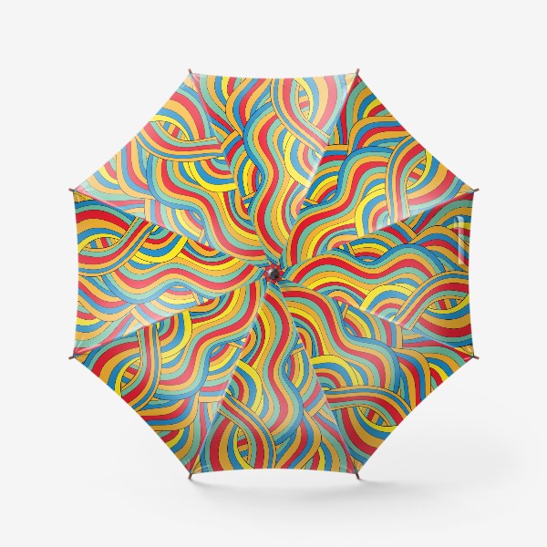 Зонт «цветные волны»
