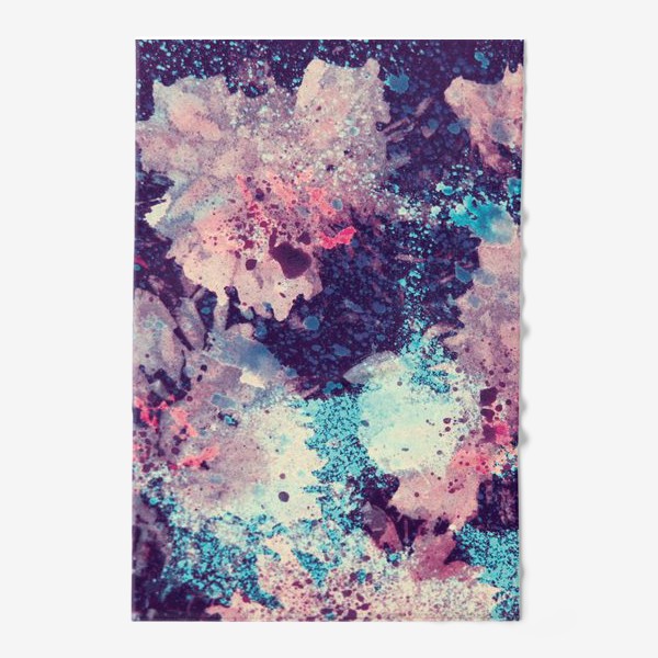 Полотенце «акварельные цветы»