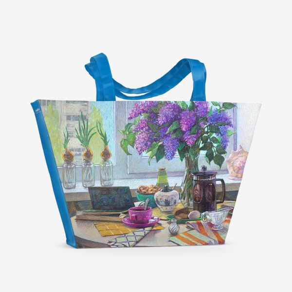 Пляжная сумка «Сиреневый май»