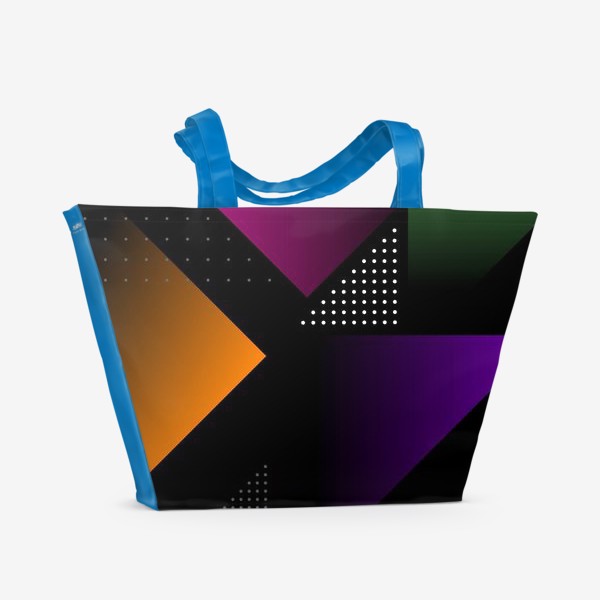 Пляжная сумка «Цветные треугольники»