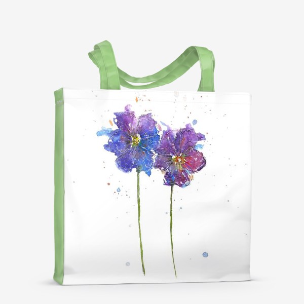 Сумка-шоппер «Фиолетовые цветы»