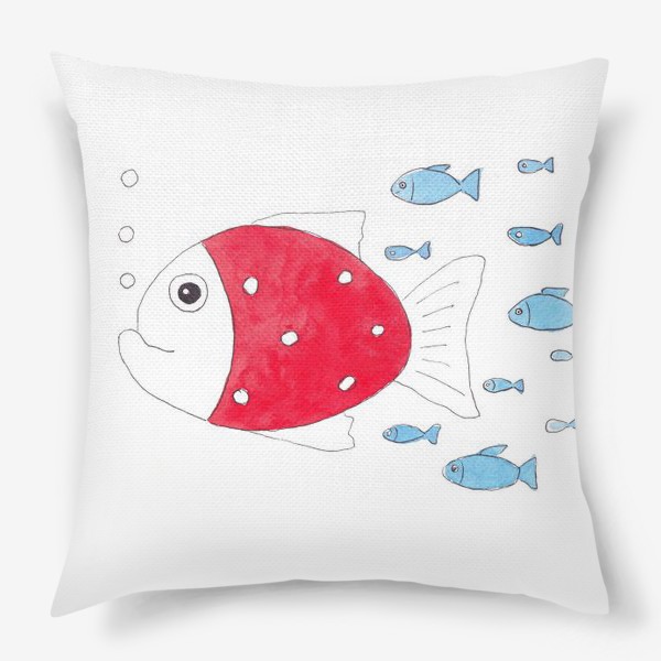 Подушка «Красная рыбка»