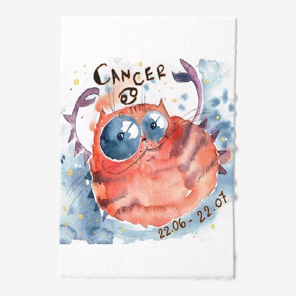 Полотенце «Cancer zodiac»
