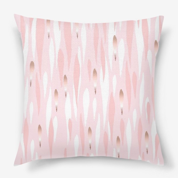 Подушка «Абстрактный фон в розовых тонах.»