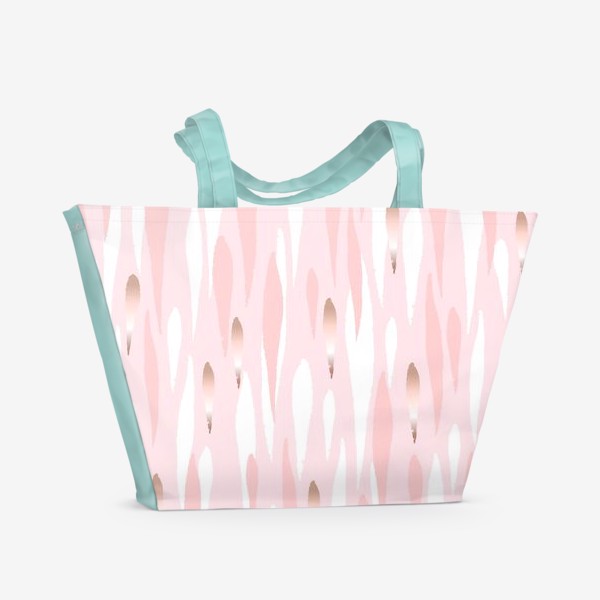 Пляжная сумка «Абстрактный фон в розовых тонах.»