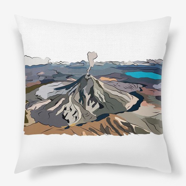 Подушка «Вулкан на Камчатке»