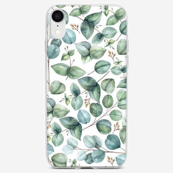 Чехол iPhone «Эвкалиптовые ветви и листья»