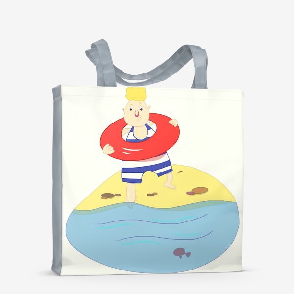 Сумка-шоппер &laquo;Мальчик на море. Летнее настроение. Плавание. &raquo;