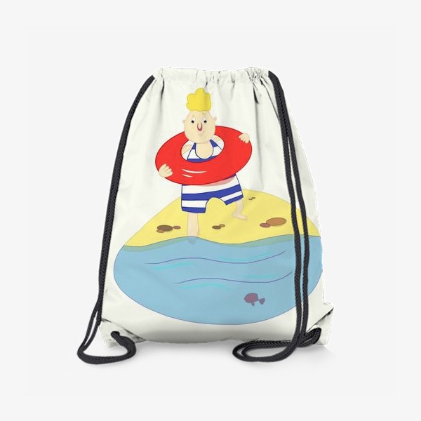 Рюкзак «Мальчик на море. Летнее настроение. Плавание. »