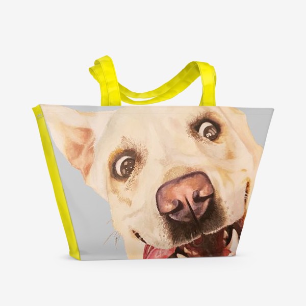 Пляжная сумка &laquo;Жизнерадостная собака&raquo;