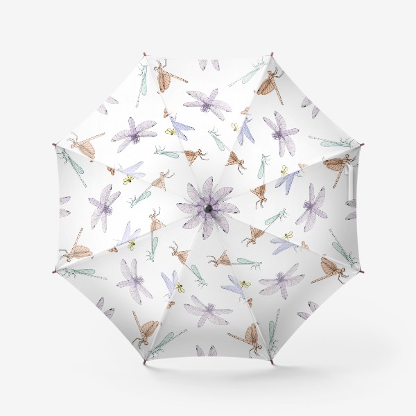 Зонт «Стеклянные стрекозы»