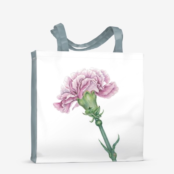 Сумка-шоппер &laquo;Розовая гвоздика ветка Carnation&raquo;