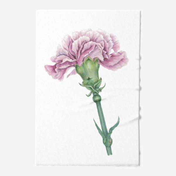 Полотенце &laquo;Розовая гвоздика ветка Carnation&raquo;