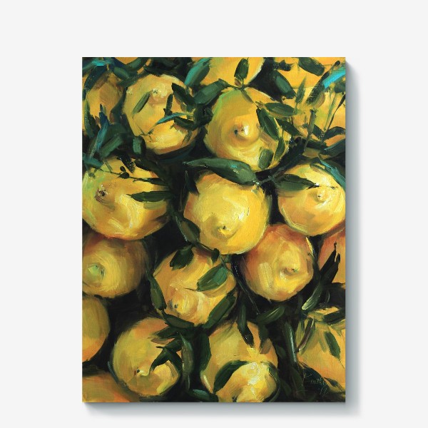 Холст «лимоны яркие»
