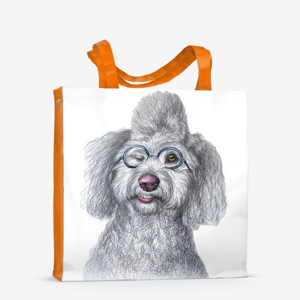 Сумка-шоппер «Собака в очках»