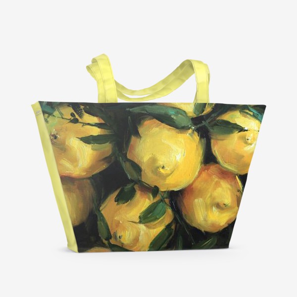 Пляжная сумка &laquo;лимоны яркие&raquo;