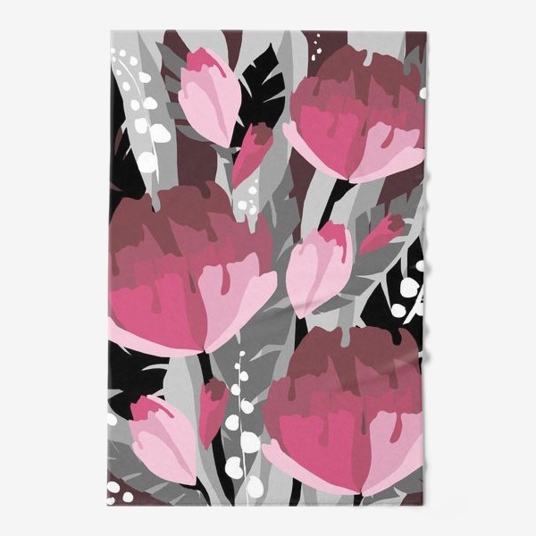 Полотенце &laquo;Розовые цветы &raquo;