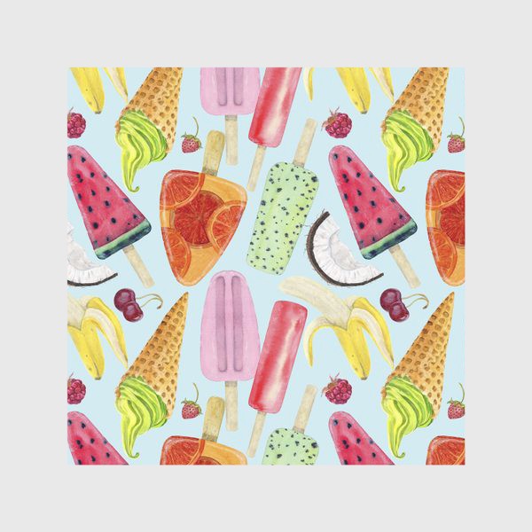 Скатерть «мороженое, фрукты, ягоды »