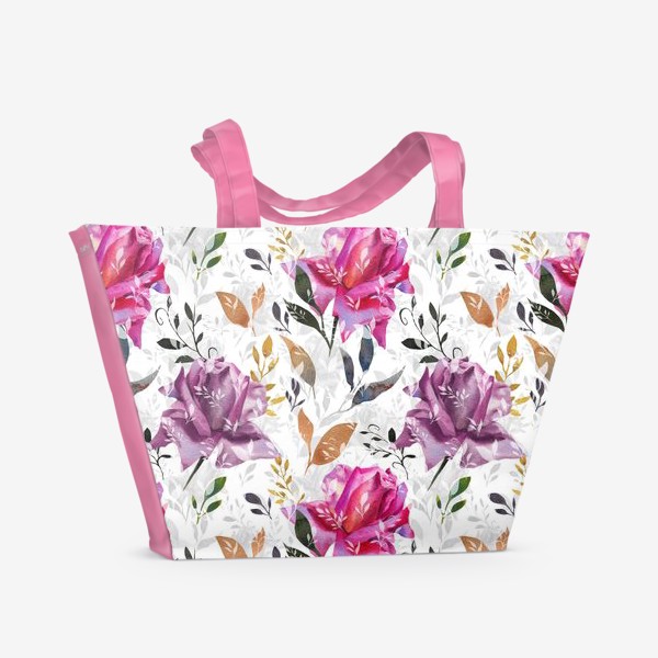 Пляжная сумка «Summer rose pattern»
