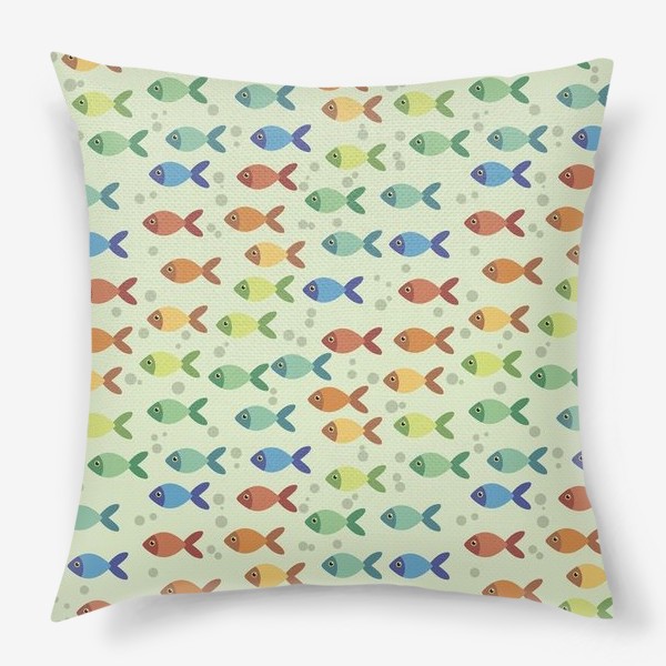 Подушка «Радужные рыбки»