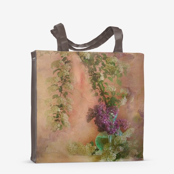Сумка-шоппер «Весенний натюрморт с цветами»