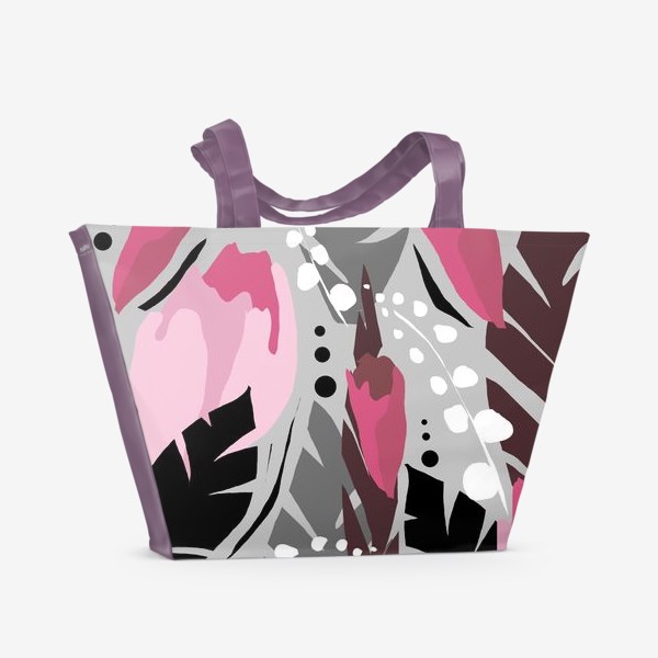 Пляжная сумка &laquo;Розовые цветы &raquo;