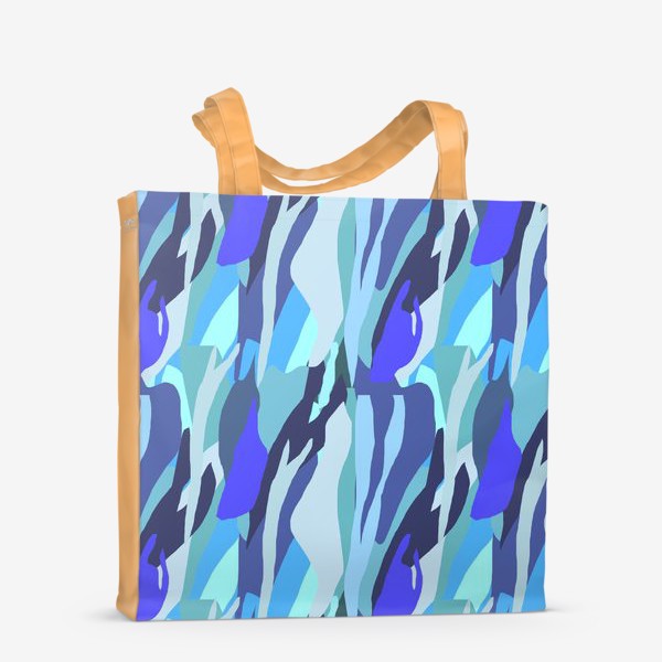 Сумка-шоппер &laquo;Абстрактный рисунок в синих тонах&raquo;