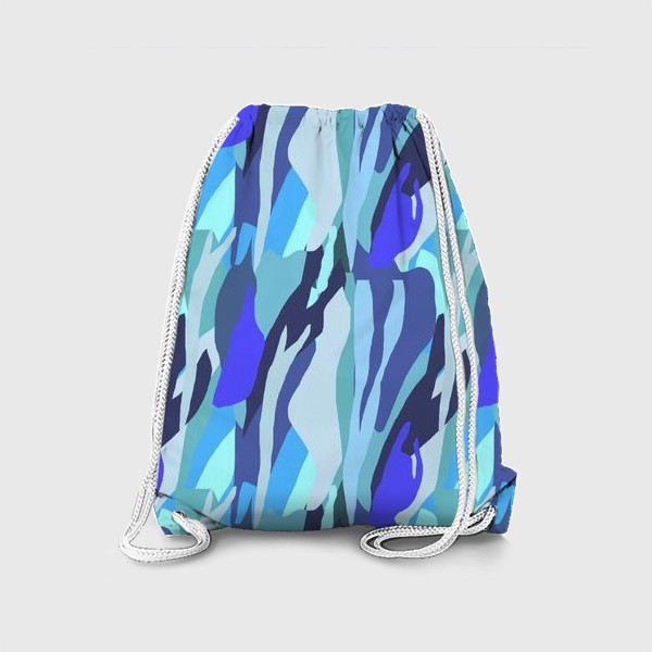 Рюкзак «Абстрактный рисунок в синих тонах»