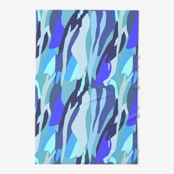 Полотенце «Абстрактный рисунок в синих тонах»