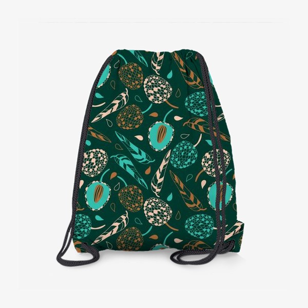 Рюкзак «Нежные ягоды и листья»