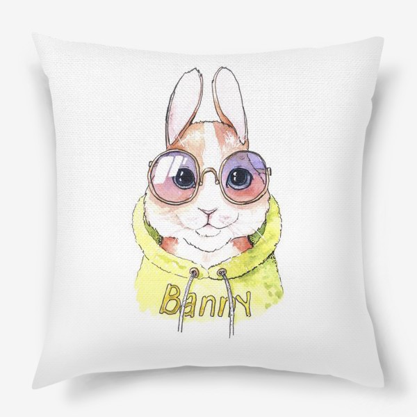 Подушка «Кролик в солнечных очках»