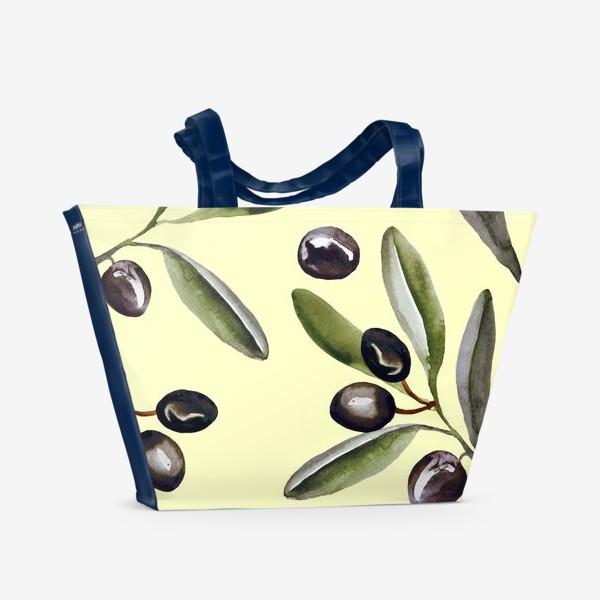 Пляжная сумка «Оливки Оливковая ветвь »
