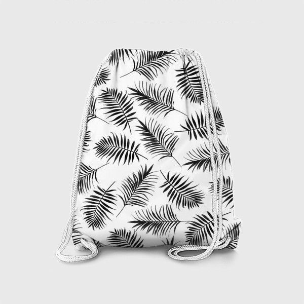 Рюкзак «Ветки листья пальмы растительный принт стильный скандинавский»