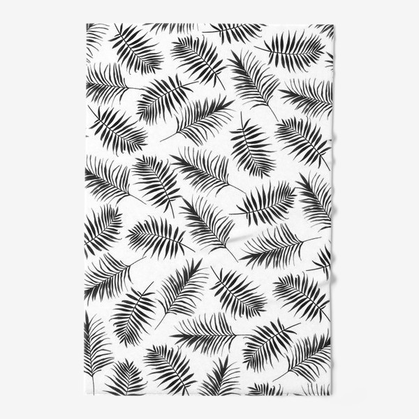 Полотенце «Ветки листья пальмы растительный принт стильный скандинавский»
