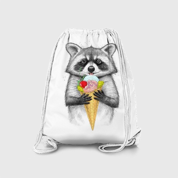 Рюкзак «Енот с мороженным»