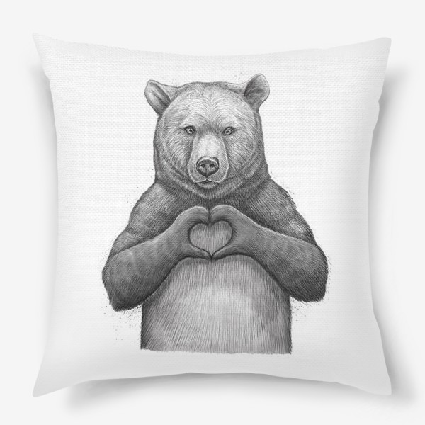 Подушка «Медведь с сердцем»