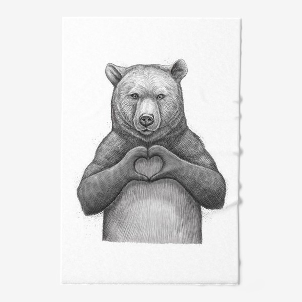 Полотенце «Медведь с сердцем»