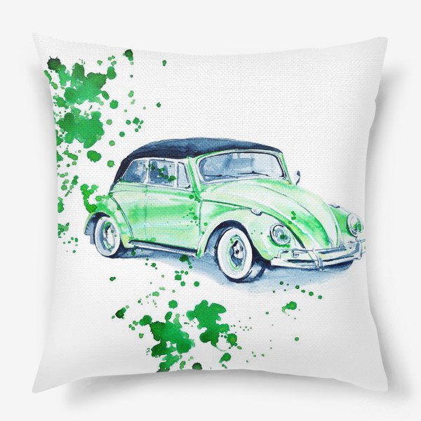 Подушка «Зеленый жук»
