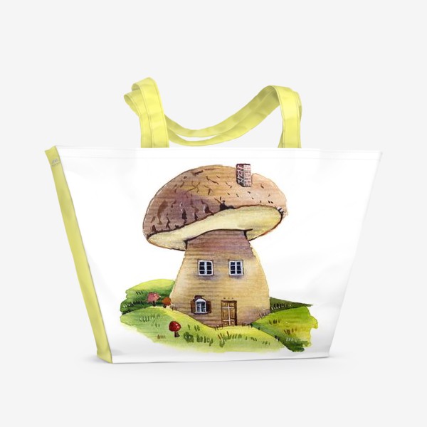 Пляжная сумка «Домик-гриб»