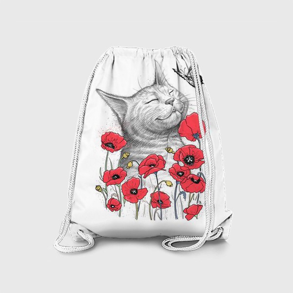 Рюкзак «Кошка в Маках»