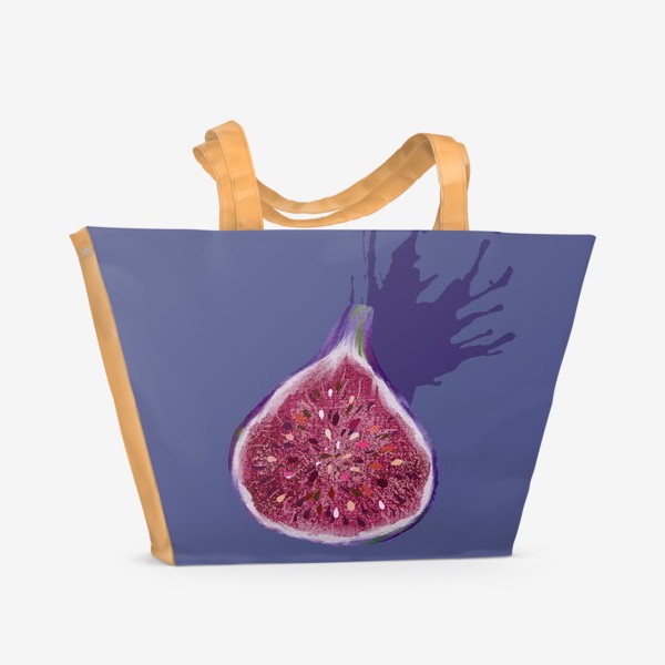 Пляжная сумка «Фиолетовый инжир!»