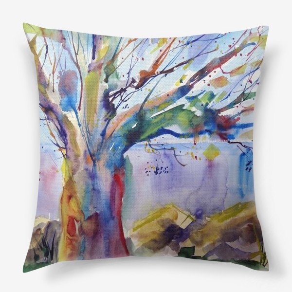 Подушка «Цветное дерево»