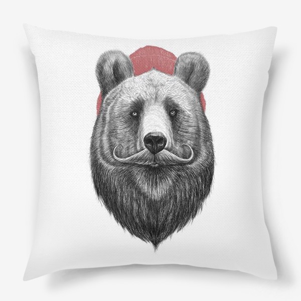 Подушка «Медведь хипстер»