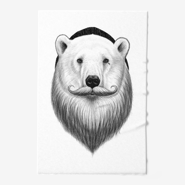 Полотенце «Полярный Медведь хипстер»