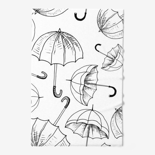 Полотенце «Паттерн зонтики»