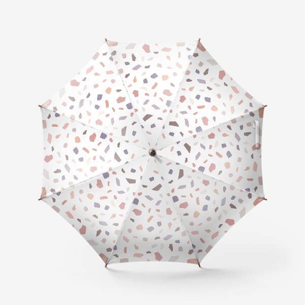 Зонт «Венецианский терраццо. Абстрактный паттерн в пастельных тонах.»