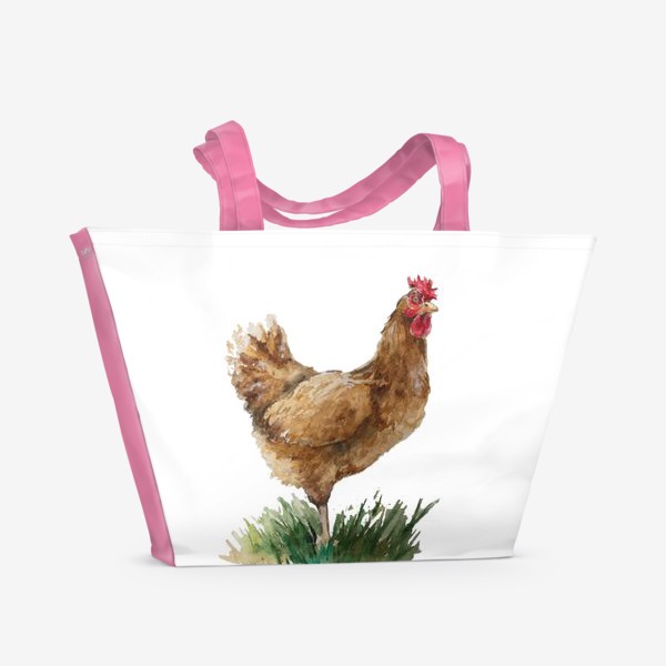 Пляжная сумка «курица - клуша»